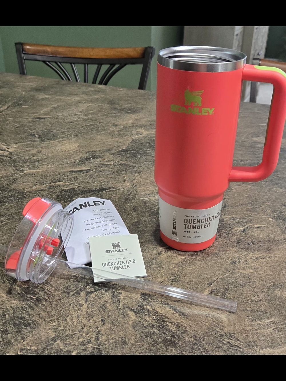 Stanley Quencher Flowstate 30oz Hibiscus Stainless Steel Tumbler #1417 - Picture 2 of 9